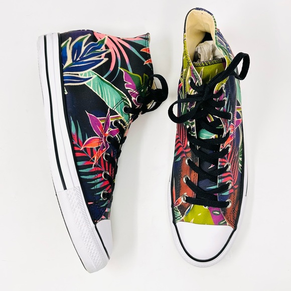 Converse Chuck Taylor All Star HI Unisex Shoes Fuchsia Glow/ Menta/ White - Picture 5 of 13